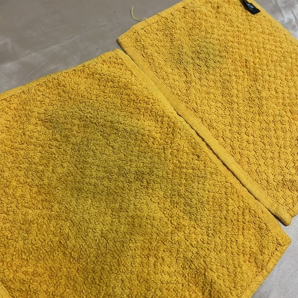 Yellow Bath Towel Rags - Picture 4 of 7